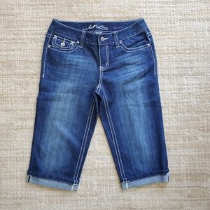 INC. Denim blue jean capris